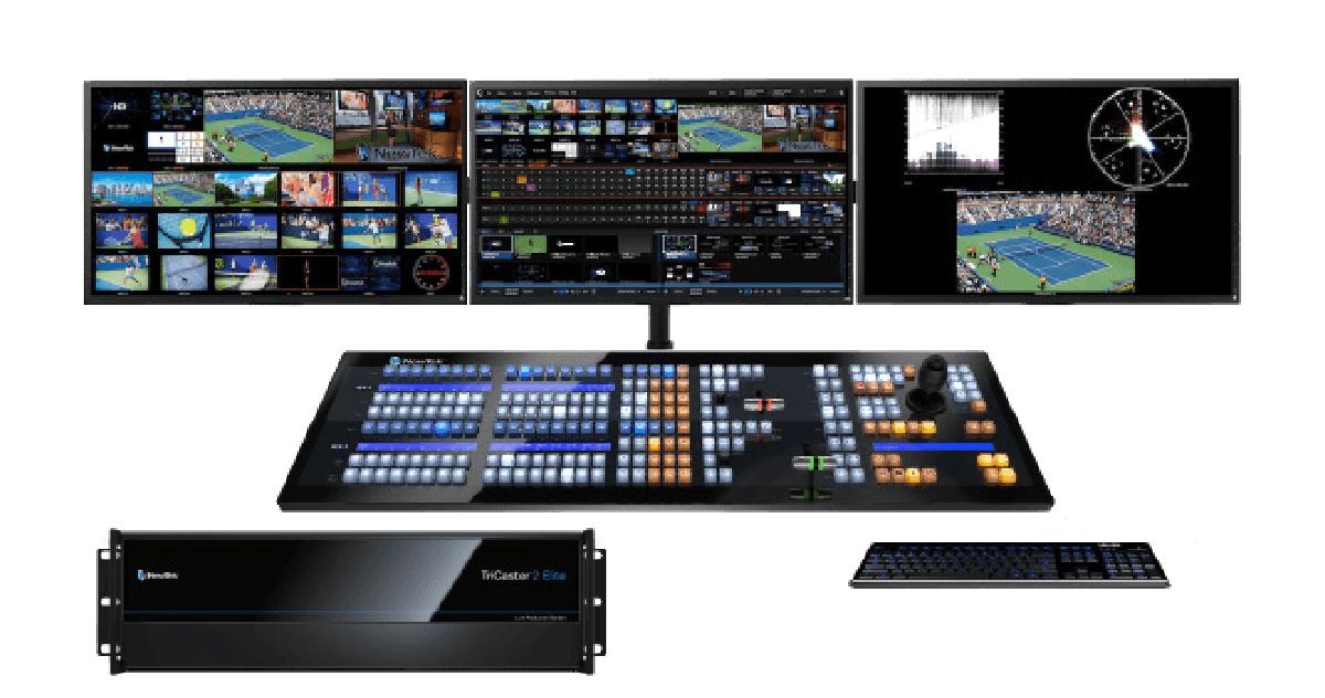 映像を合成したりスイッチングしたりするための機材