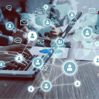 インターネットで繋がる人のイメージ図